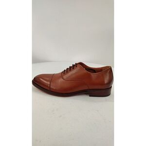 Quince Men Italian Leather Cap Toe Oxford Tobacco Shoes 9.5